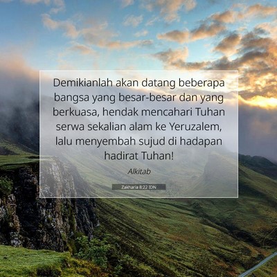 Zakharia 8:22 IDN Gambar Ayat Alkitab