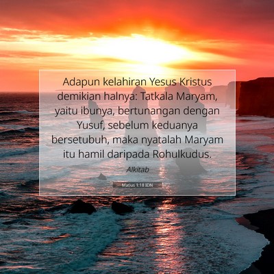 Matius 1:18 IDN Gambar Ayat Alkitab