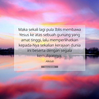 Matius 4:8 Ayat Alkitab Dijelaskan