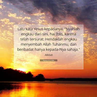 Matius 4:10 Ayat Alkitab Dijelaskan