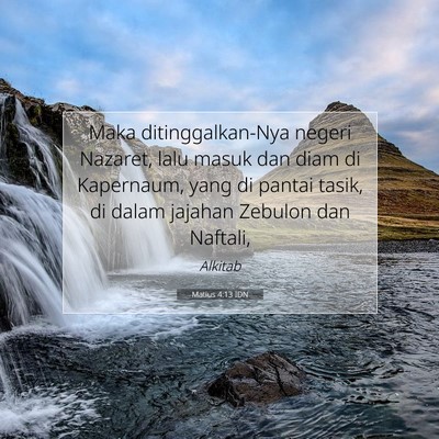 Matius 4:13 Ayat Alkitab Dijelaskan