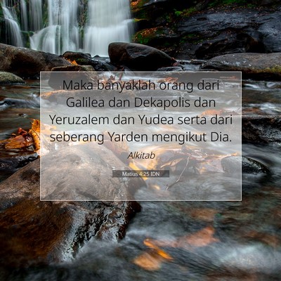 Matius 4:25 Ayat Alkitab Dijelaskan