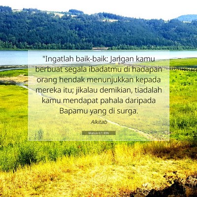 Matius 6:1 Ayat Alkitab Dijelaskan