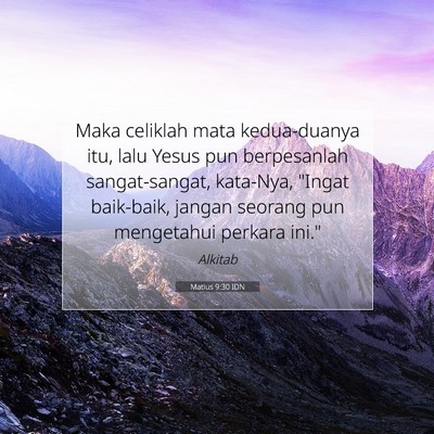 Matius 9:30 Ayat Alkitab Dijelaskan