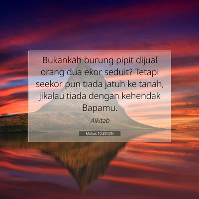 Matius 10:29 Ayat Alkitab Dijelaskan