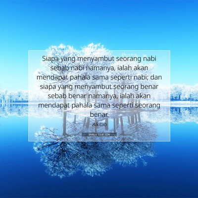 Matius 10:41 Ayat Alkitab Dijelaskan