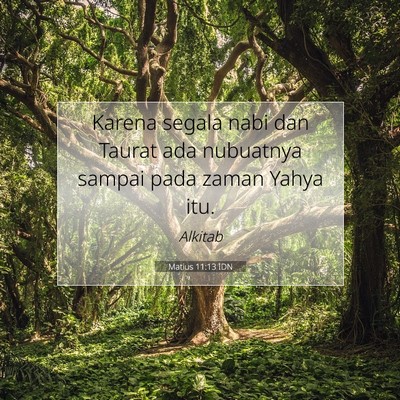 Matius 11:13 Ayat Alkitab Dijelaskan