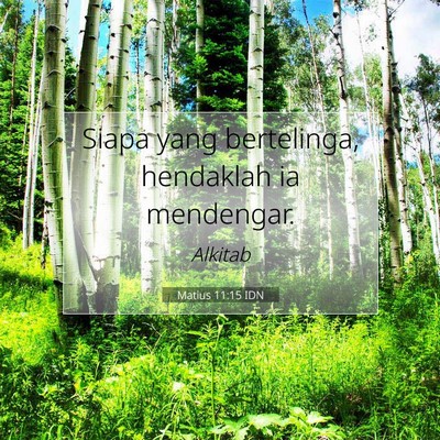 Matius 11:15 Ayat Alkitab Dijelaskan