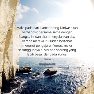 Matius 12:41 Ayat Alkitab Dijelaskan