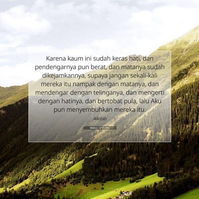 Matius 13:15 Ayat Alkitab Dijelaskan