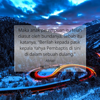 Matius 14:8 Ayat Alkitab Dijelaskan