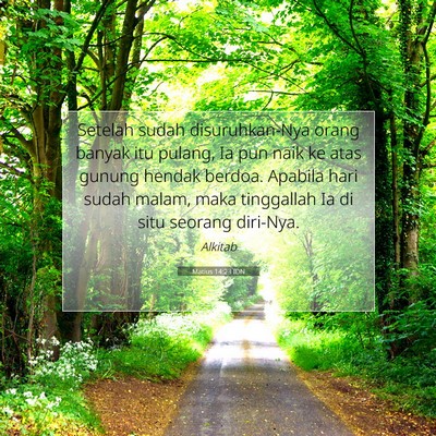 Matius 14:23 IDN Gambar Ayat Alkitab