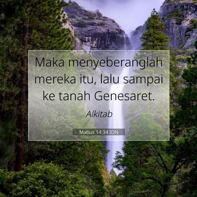 Matius 14:34 Ayat Alkitab Dijelaskan