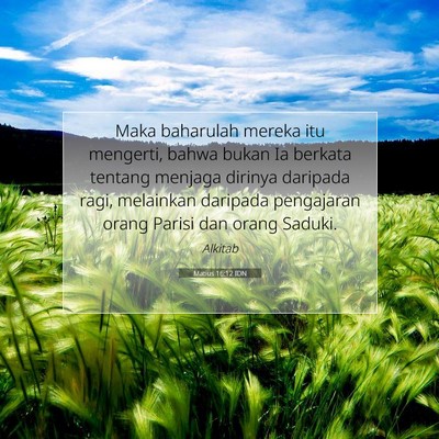 Matius 16:12 Ayat Alkitab Dijelaskan
