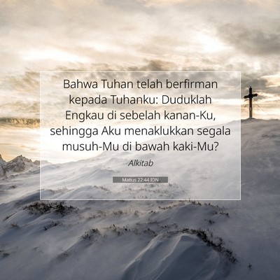 Matius 22:44 Ayat Alkitab Dijelaskan