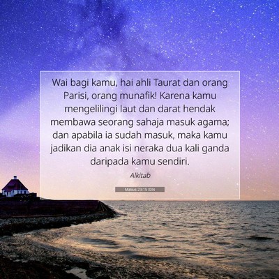 Matius 23:15 IDN Gambar Ayat Alkitab