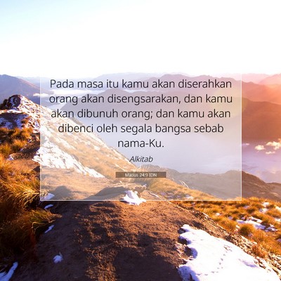 Matius 24:9 Ayat Alkitab Dijelaskan