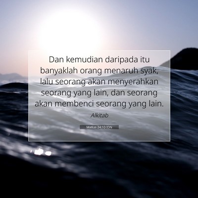 Matius 24:10 Ayat Alkitab Dijelaskan