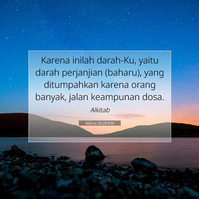 Matius 26:28 Ayat Alkitab Dijelaskan