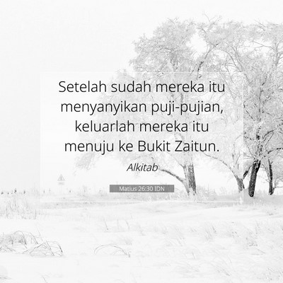 Matius 26:30 IDN Gambar Ayat Alkitab