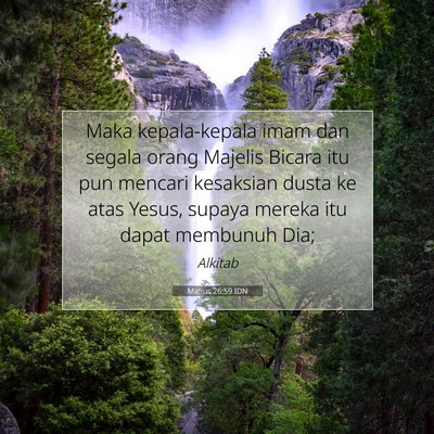 Matius 26:59 Ayat Alkitab Dijelaskan