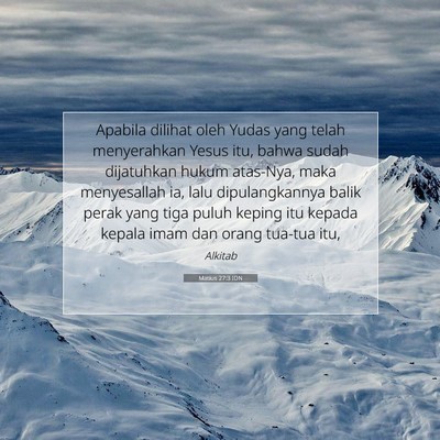 Matius 27:3 Ayat Alkitab Dijelaskan