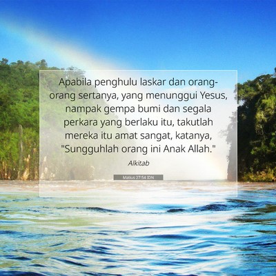 Matius 27:54 Ayat Alkitab Dijelaskan