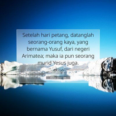 Matius 27:57 IDN Gambar Ayat Alkitab