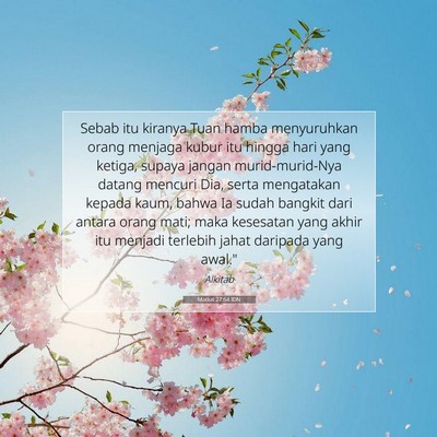 Matius 27:64 Ayat Alkitab Dijelaskan