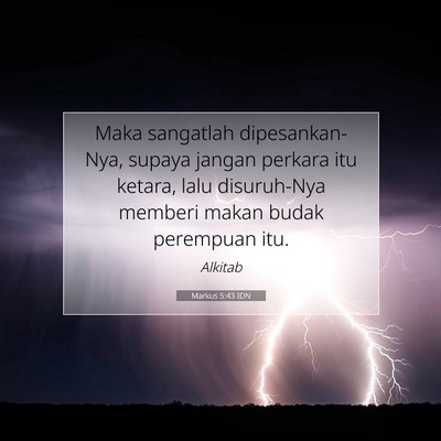 Markus 5:43 Ayat Alkitab Dijelaskan