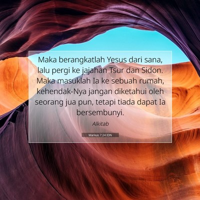 Markus 7:24 Ayat Alkitab Dijelaskan