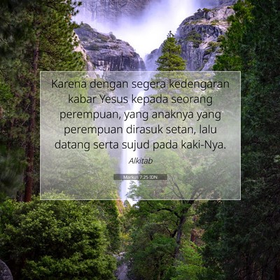 Markus 7:25 IDN Gambar Ayat Alkitab