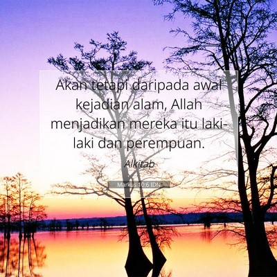 Markus 10:6 Ayat Alkitab Dijelaskan