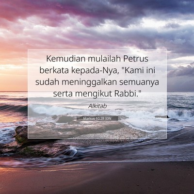 Markus 10:28 IDN Gambar Ayat Alkitab