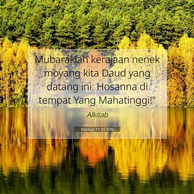 Markus 11:10 Ayat Alkitab Dijelaskan