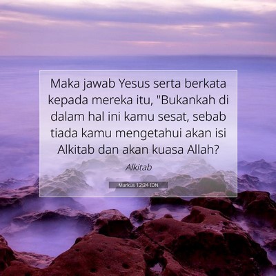 Markus 12:24 Ayat Alkitab Dijelaskan