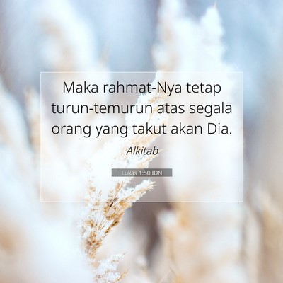 Lukas 1:50 IDN Gambar Ayat Alkitab