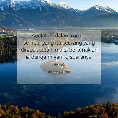 Lukas 4:33 IDN Gambar Ayat Alkitab
