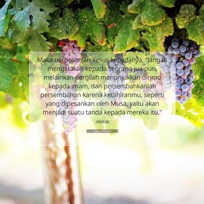 Lukas 5:14 IDN Gambar Ayat Alkitab