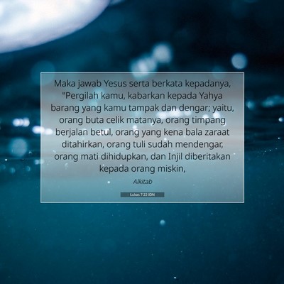 Lukas 7:22 IDN Gambar Ayat Alkitab