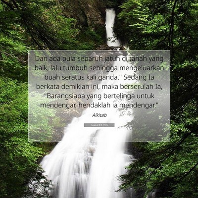 Lukas 8:8 IDN Gambar Ayat Alkitab