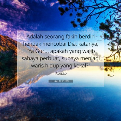 Lukas 10:25 IDN Gambar Ayat Alkitab
