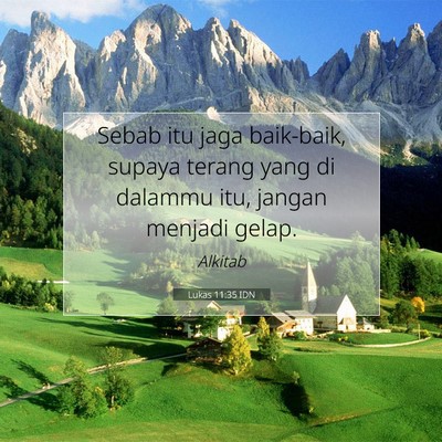 Lukas 11:35 IDN Gambar Ayat Alkitab