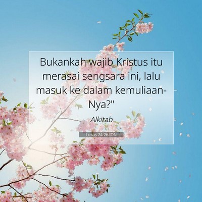 Lukas 24:26 Ayat Alkitab Dijelaskan