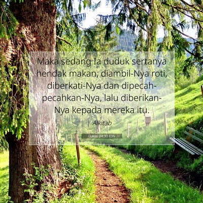 Lukas 24:30 IDN Gambar Ayat Alkitab