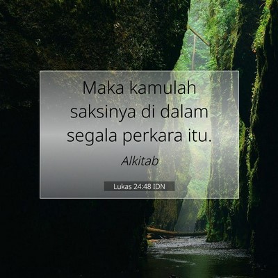 Lukas 24:48 Ayat Alkitab Dijelaskan