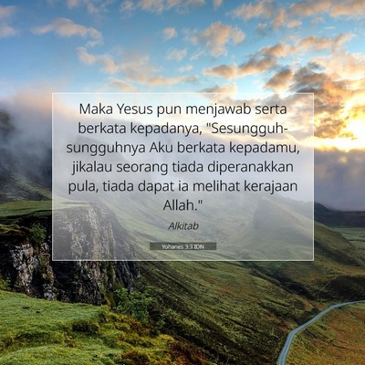 Yohanes 3:3 IDN Gambar Ayat Alkitab