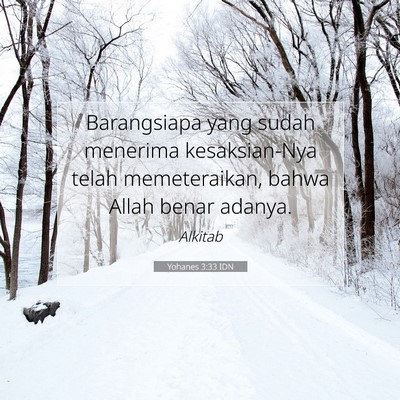 Yohanes 3:33 IDN Gambar Ayat Alkitab