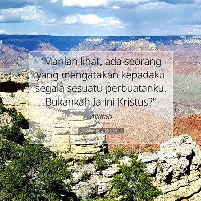 Yohanes 4:29 Ayat Alkitab Dijelaskan