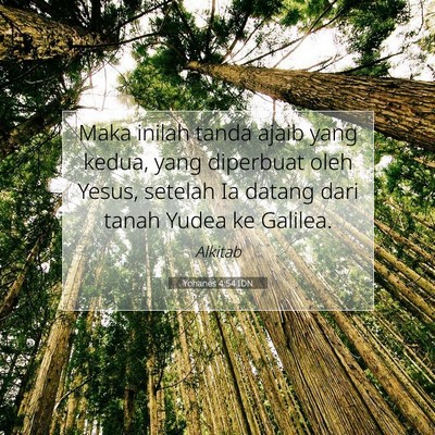 Yohanes 4:54 IDN Gambar Ayat Alkitab